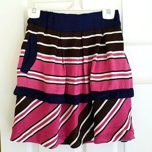 Anthro Maeve Ellery striped skirt 0